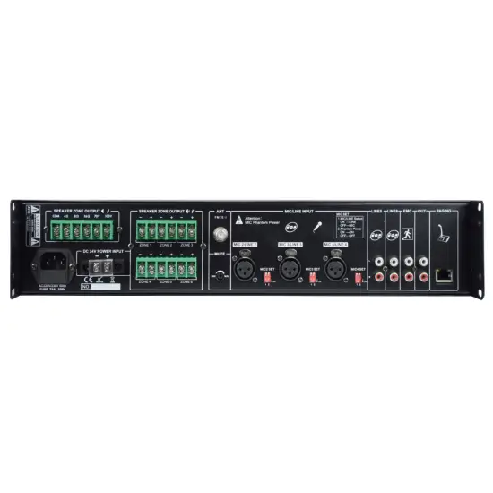 KARMA AMPLIFICADOR LINHA PAA1000MZ 100V 1000W FM/USB/MP3 – 6 Zonas
