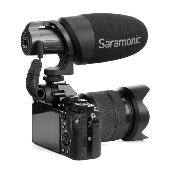 Saramonic MICROFONE CONDENSADOR SHOTGUN CamMic+