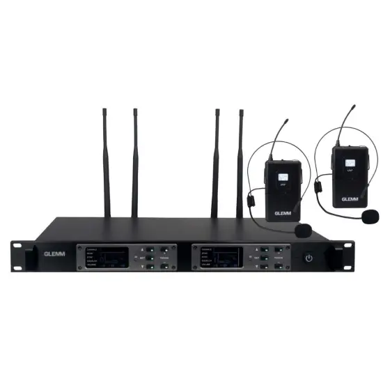 GLEMM SISTEMA MICROFONE CABEÇA DUPLO SET7922LAV