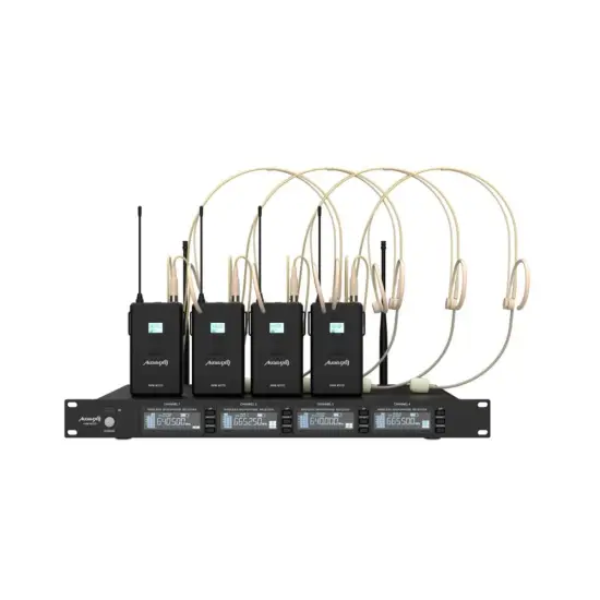 Audibax SISTEMA MICROFONE QUADRUPLO CABEÇA AWM 403 TD
