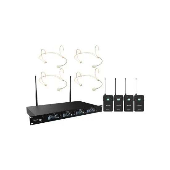 Audibax SISTEMA MICROFONE QUADRUPLO CABEÇA AWM 403 TD