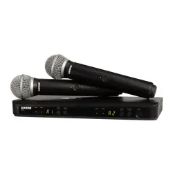 Shure SISTEMA MICROFONE MÃO BLX288E/PG58 Combo S8 (823 - 832MHz)