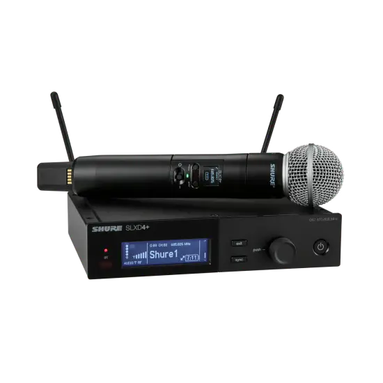 Shure SISTEMA MICROFONE MÃO SLXD24+ E/58 S50 (823-865MHz)