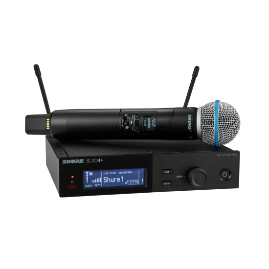 Shure SISTEMA MICROFONE MÃO SLXD24+ E/Beta58 S50 (823-865MHz)