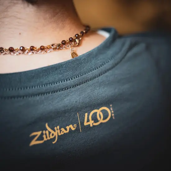 Zildjian T SHIRT Limited Edition 400th Anniversary Classical L Cinzenta