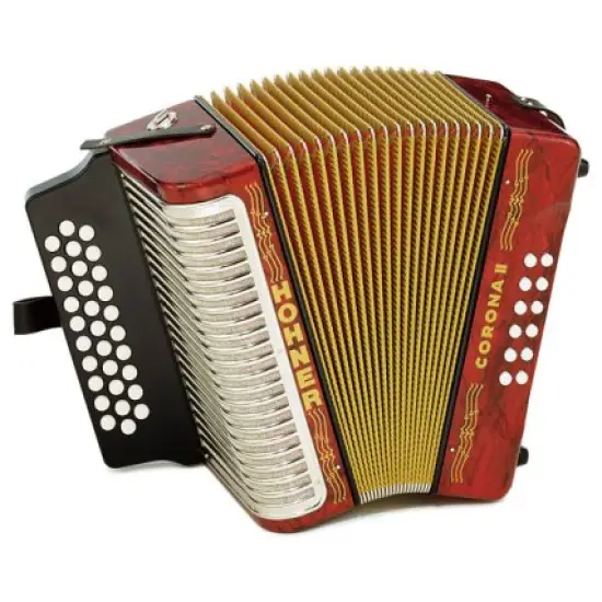 Hohner CONCERTINA CORONA II Red GCF