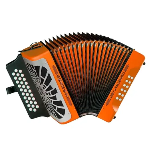 Hohner CONCERTINA El Rey del Vallenato GCF Laranja