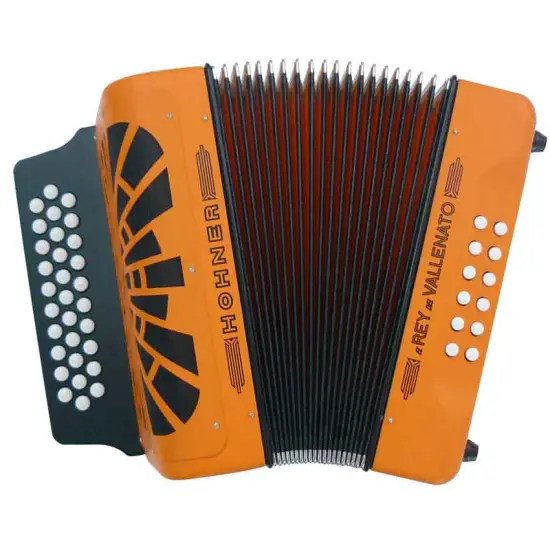 Hohner CONCERTINA El Rey del Vallenato GCF Laranja