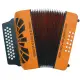 Hohner CONCERTINA El Rey del Vallenato GCF Laranja