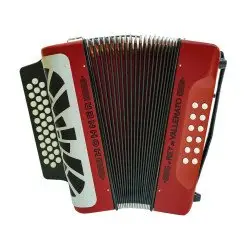 Hohner CONCERTINA El Rey del Vallenato GCF Vermelha