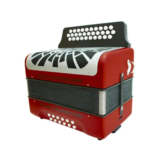 Hohner CONCERTINA El Rey del Vallenato GCF Vermelha