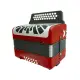 Hohner CONCERTINA El Rey del Vallenato GCF Vermelha