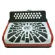 Hohner CONCERTINA El Rey del Vallenato GCF Vermelha