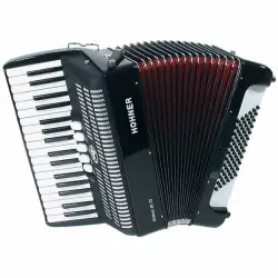 Hohner ACORDEÃO Bravo III 72 BAIXOS PRETO