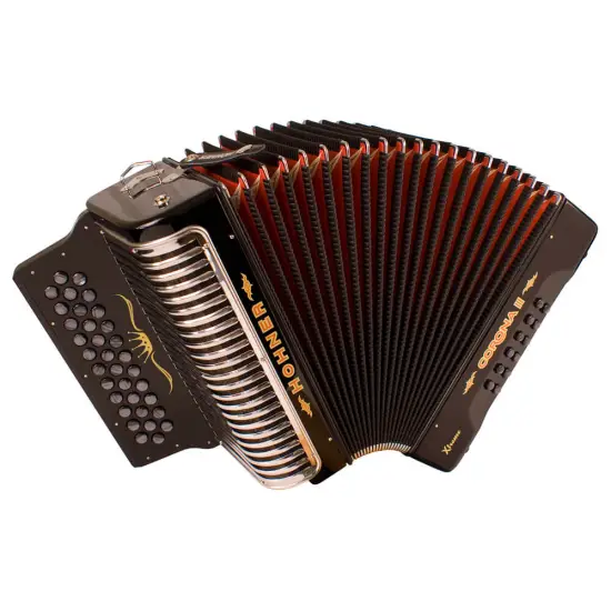 Hohner CONCERTINA CORONA II T XTREME BLACK GCF