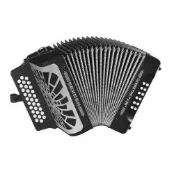 Hohner CONCERTINA El Rey del Vallenato ADG Preta