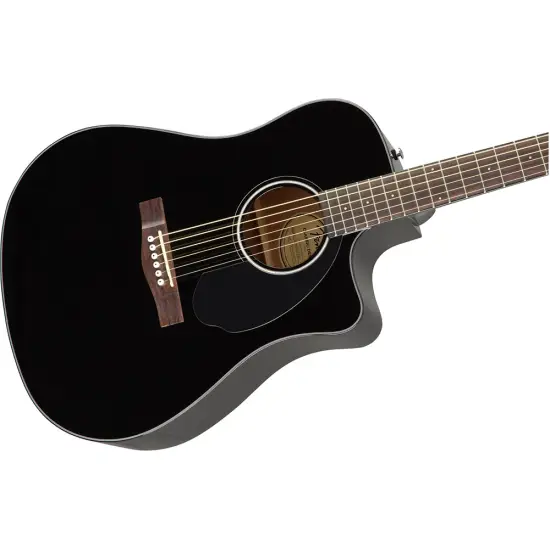 Fender CD 60SCE Dread WN BLK
