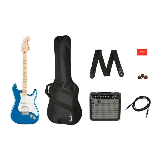 Squier Pack Affinity Stratocaster HSS MN LPB