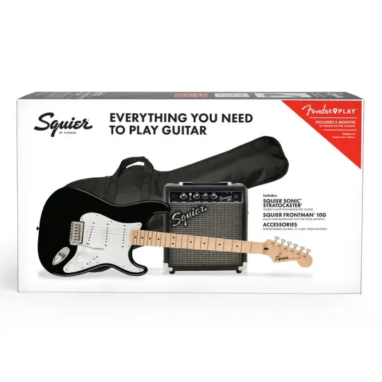 Squier Sonic Stratocaster Pack MN BLK