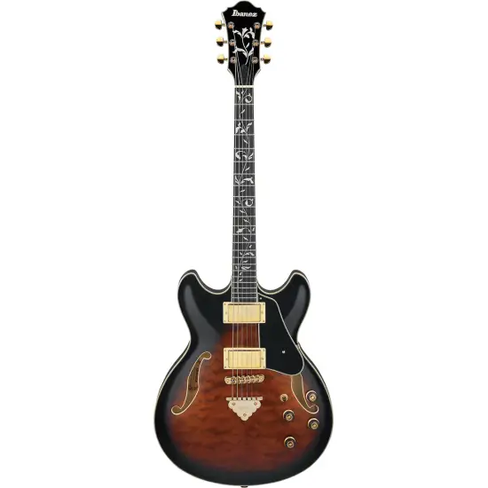 Ibanez Artcore Expressionist AS93QMSP Dark Brown Sunburst