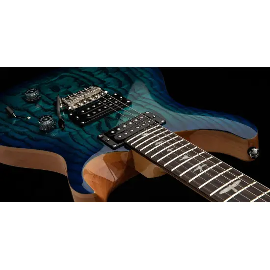 PRS LTD ED SE Custom 24 Burled Ash Lake Blue