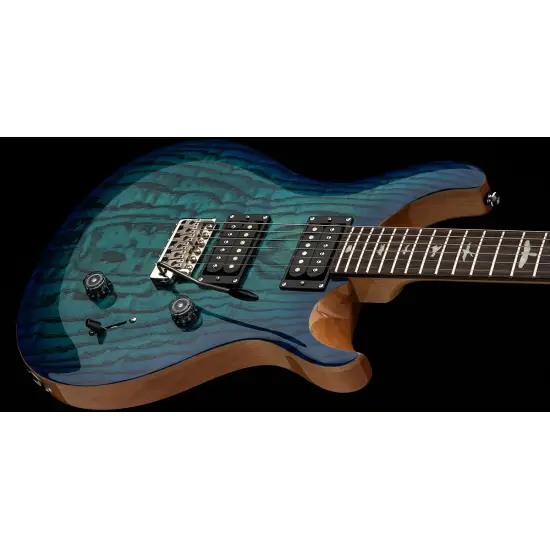 PRS LTD ED SE Custom 24 Burled Ash Lake Blue