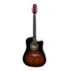 Beckman Guitars Dreadnought Cutaway Tigerburst