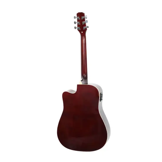 Beckman Guitars Dreadnought Cutaway Tigerburst