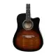 Beckman Guitars Dreadnought Cutaway Tigerburst
