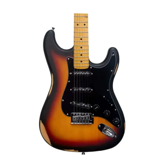 Beckman Guitars Strat Relic Sunburst