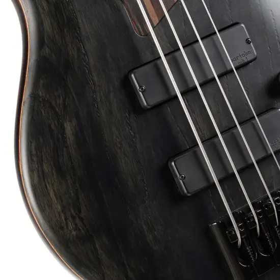 Cort Artisan B4 Element FL Open Pore Trans Black