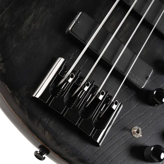 Cort Artisan B4 Element FL Open Pore Trans Black
