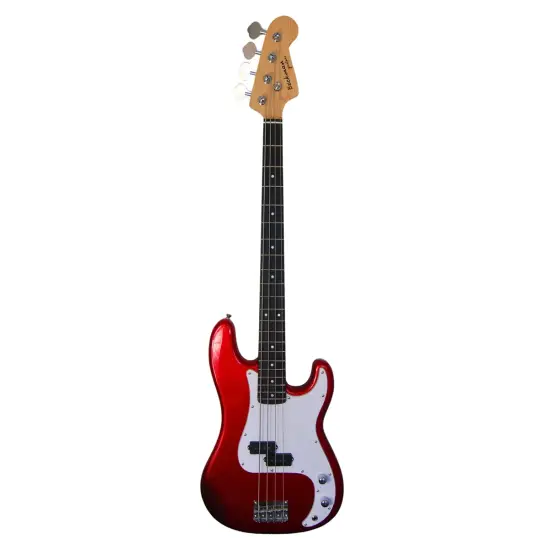 Beckman Guitars P-Bass Metallic Red