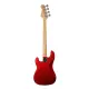 Beckman Guitars P-Bass Metallic Red