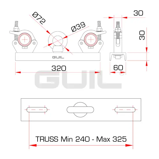 Guil ADAPTADOR ELEVACAO ESTRUTURAS TQ AD1