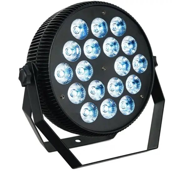 FOS PROJETOR LED PAR LED 18x 10W RGBW DMX