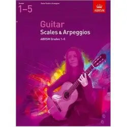 ABRSM LIVRO Guitar Scales & Arpeggios   Grade 1 5