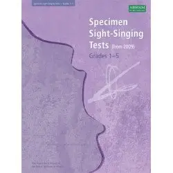 ABRSM LIVRO Specimen Sight Singing Tests   Grades 1 5