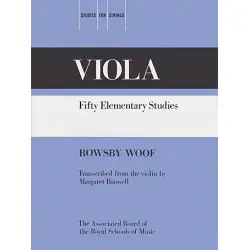 ABRSM LIVRO Fifty Elementary Studies Viola