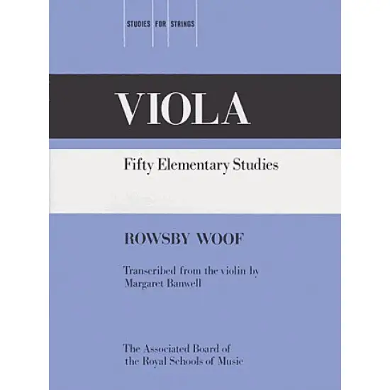 ABRSM LIVRO Fifty Elementary Studies Viola