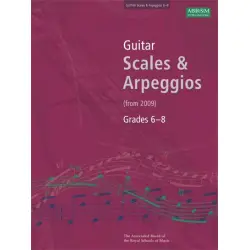 ABRSM LIVRO Guitar Scales & Arpeggios   Grade 6 8