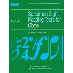 ABRSM LIVRO Specimen Sight Reading Tests OBOE Grade 1 5