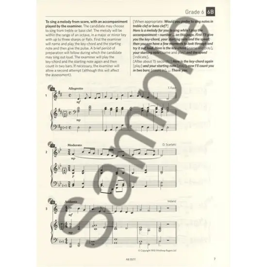 ABRSM LIVRO Specimen Aural Tests Grade 6 (with CD)