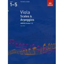 ABRSM LIVRO Viola Scales & Arpeggios   Grades 1–5