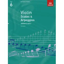 ABRSM LIVRO Violin Scales & Arpeggios   Grade 6