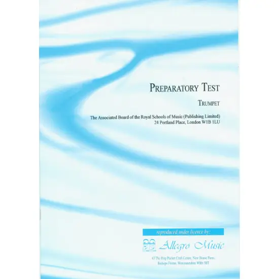 ABRSM LIVRO Preparatory Test Trumpet