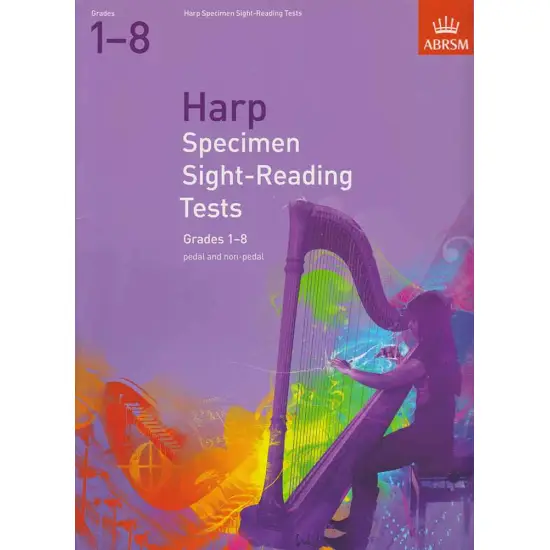 ABRSM LIVRO HARP Specimen Sight Reading Tests   Grade 1 8