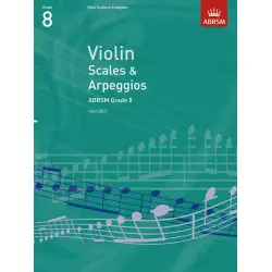 ABRSM LIVRO VIOLIN SCALES & ARPEGGIOS GRADE 8
