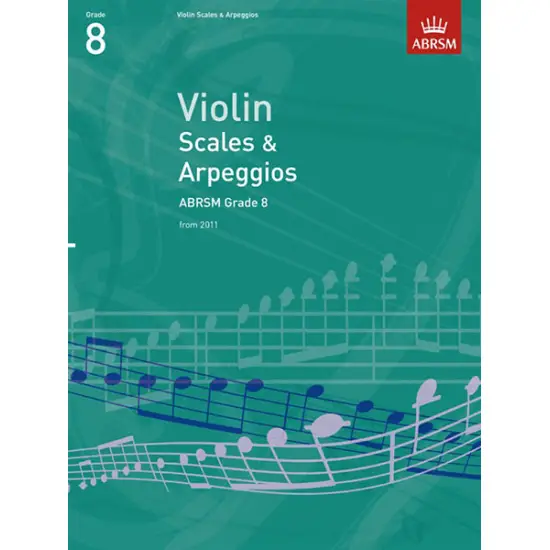 ABRSM LIVRO VIOLIN SCALES & ARPEGGIOS GRADE 8
