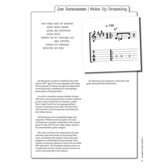 Rockschool LIVRO Acoustic Grade 7